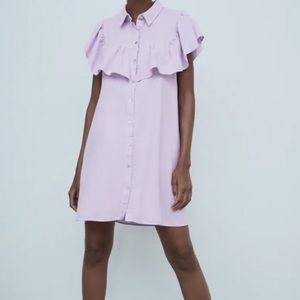 Zara NWOT ruffle lilac dress 💜✨